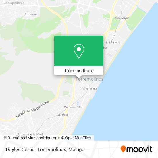 Doyles Corner Torremolinos map