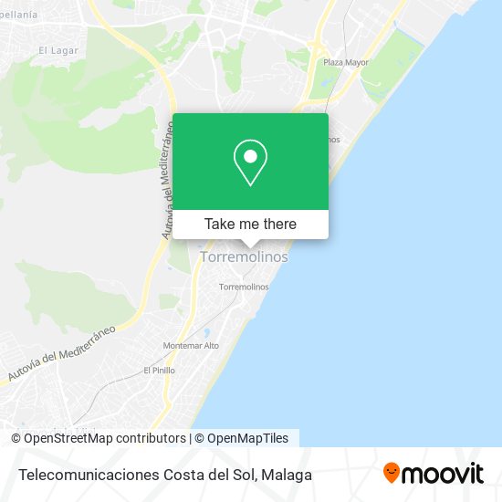 Telecomunicaciones Costa del Sol map