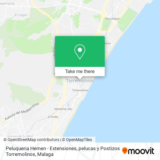 mapa Peluqueria Hemen - Extensiones, pelucas y Postizos Torremolinos