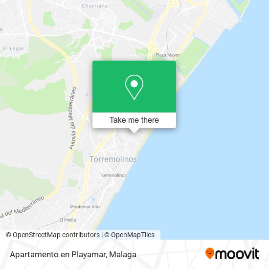 Apartamento en Playamar map