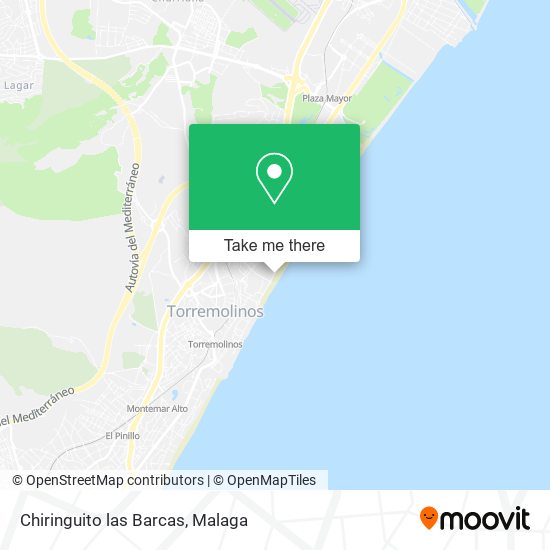 Chiringuito las Barcas map