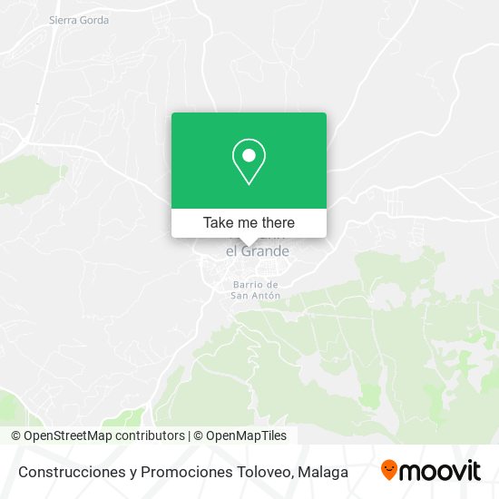Construcciones y Promociones Toloveo map