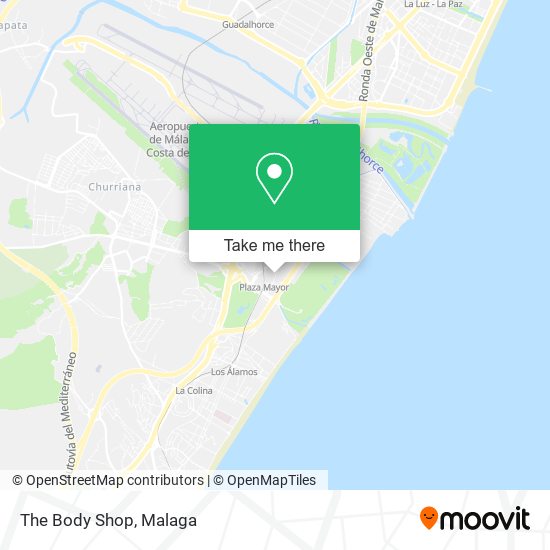 The Body Shop map