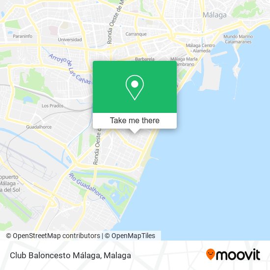 Club Baloncesto Málaga map