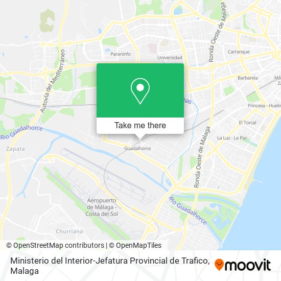 Ministerio del Interior-Jefatura Provincial de Trafico map