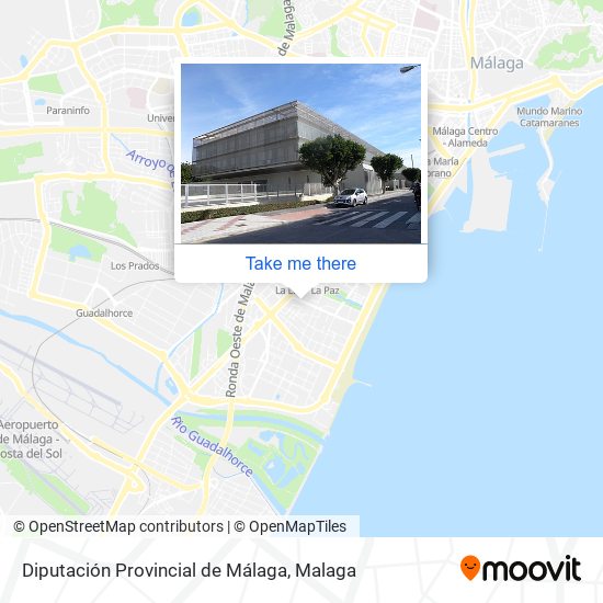 Diputación Provincial de Málaga map