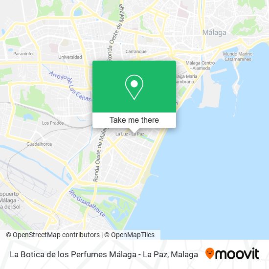 La Botica de los Perfumes Málaga - La Paz map