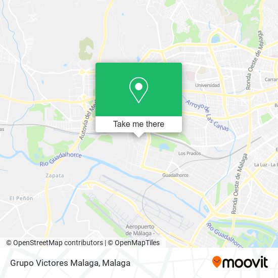 Grupo Victores Malaga map