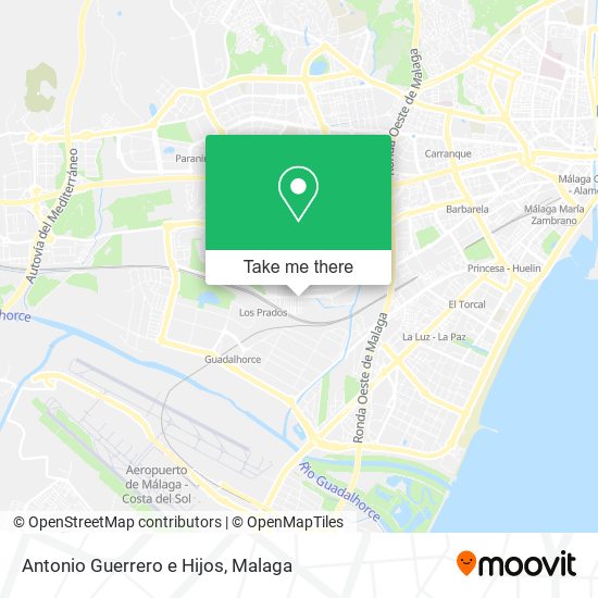 Antonio Guerrero e Hijos map