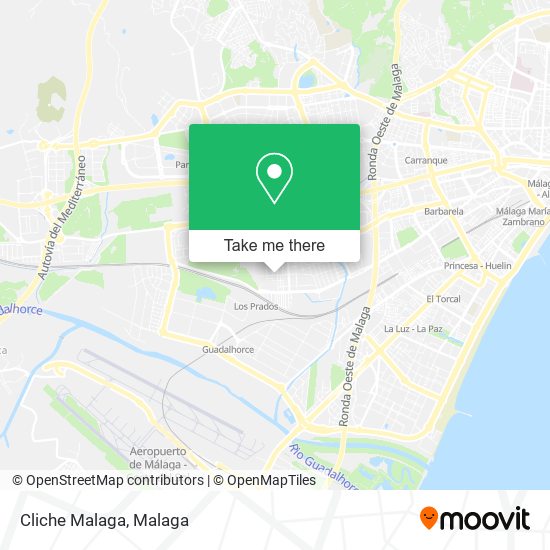 Cliche Malaga map