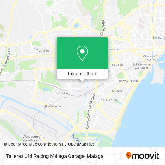 Talleres Jfd Racing Málaga Garage map