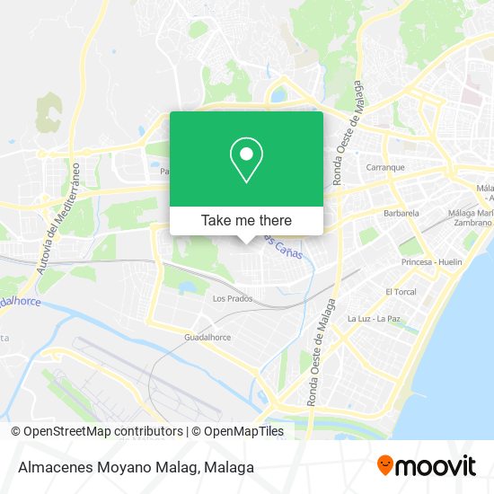 Almacenes Moyano Malag map