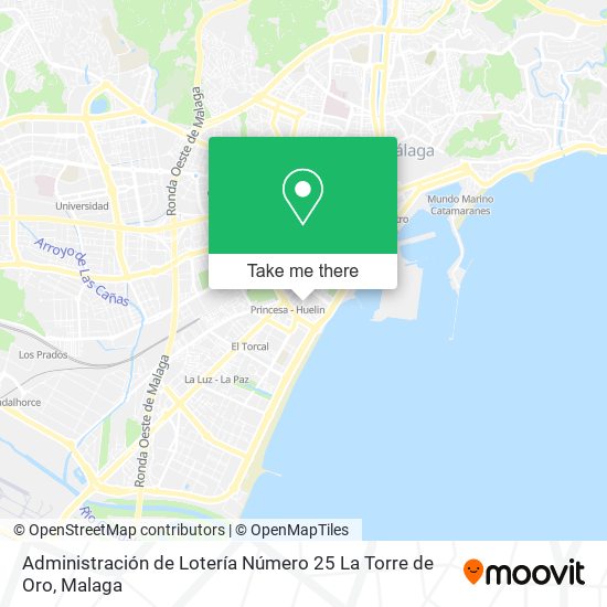 Administración de Lotería Número 25 La Torre de Oro map