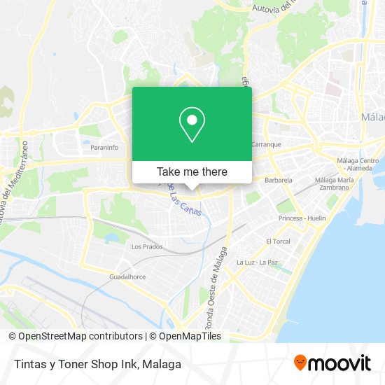 Tintas y Toner Shop Ink map