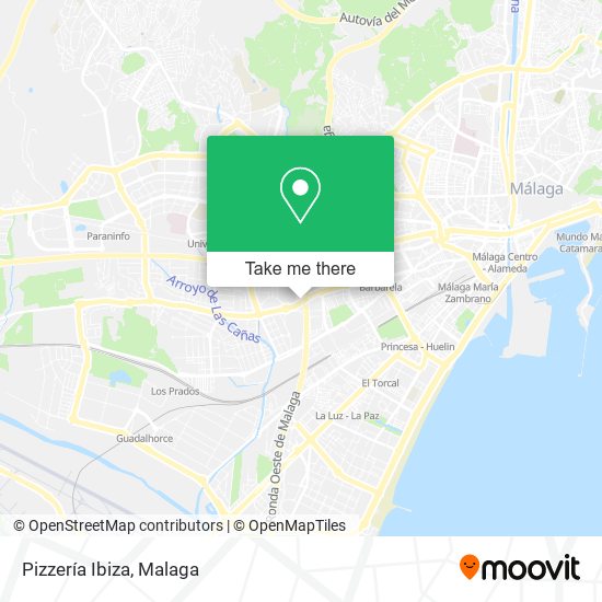 mapa Pizzería Ibiza