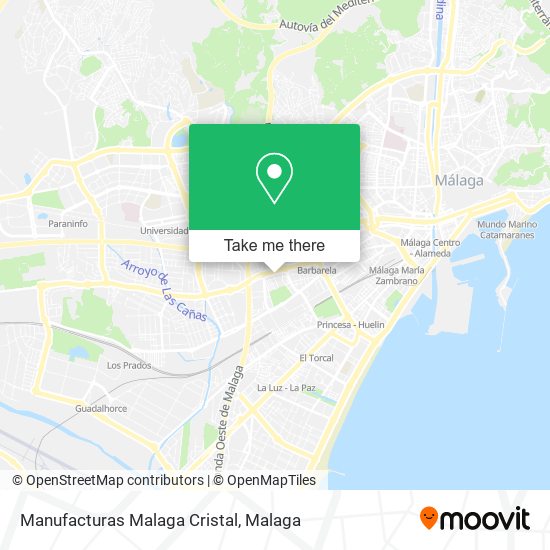Manufacturas Malaga Cristal map