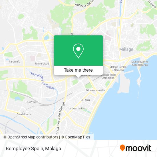 Bemployee Spain map