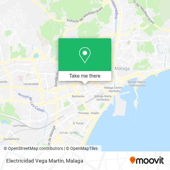 Electricidad Vega Martin map