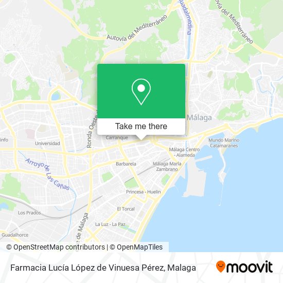 mapa Farmacia Lucía López de Vinuesa Pérez