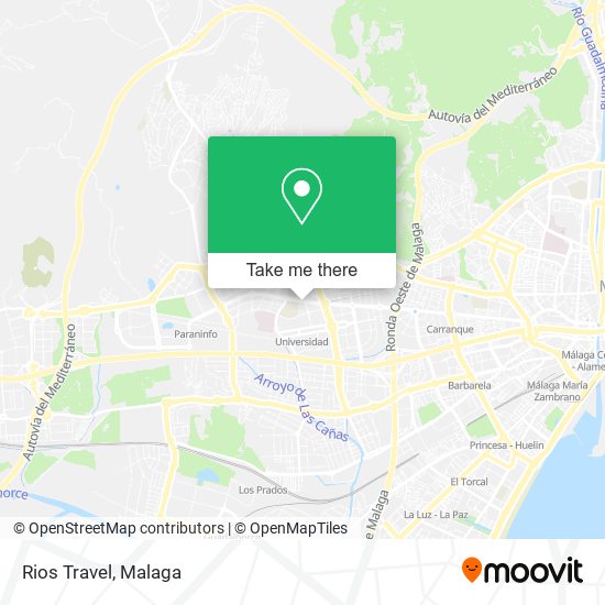 Rios Travel map