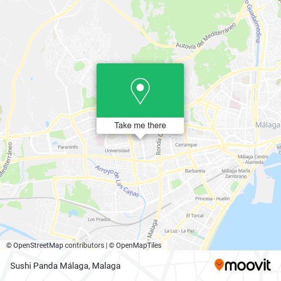 Sushi Panda Málaga map