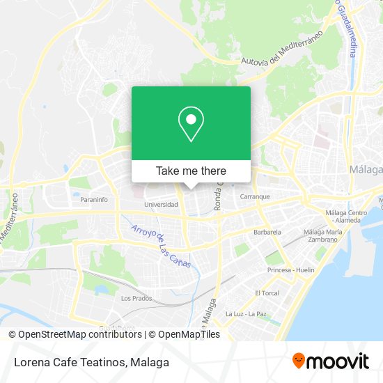 Lorena Cafe Teatinos map
