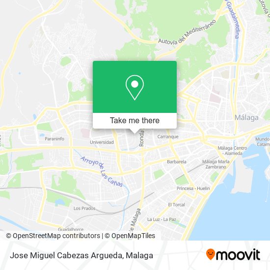 Jose Miguel Cabezas Argueda map