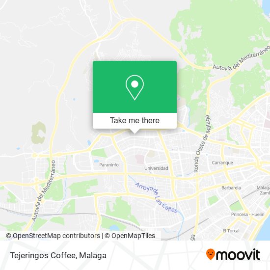 Tejeringos Coffee map