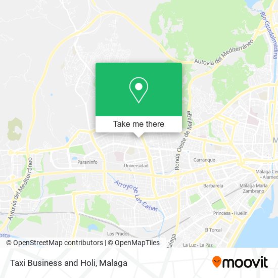 mapa Taxi Business and Holi