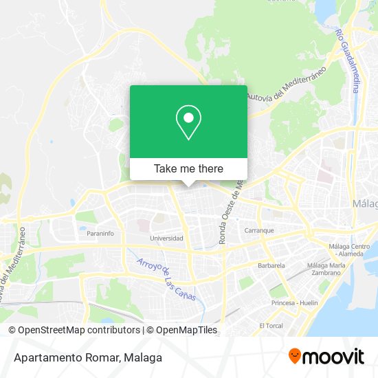 Apartamento Romar map