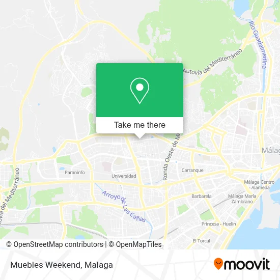 Muebles Weekend map