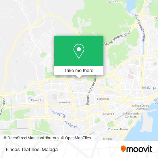 Fincas Teatinos map