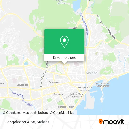 Congelados Alpe map