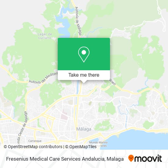 mapa Fresenius Medical Care Services Andalucia