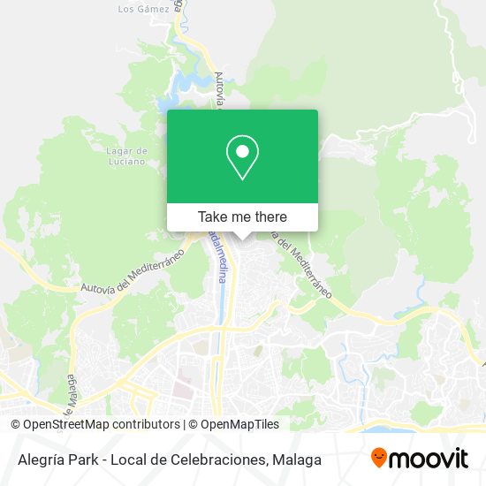 mapa Alegría Park - Local de Celebraciones