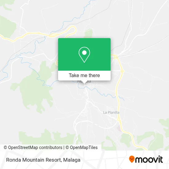 Ronda Mountain Resort map
