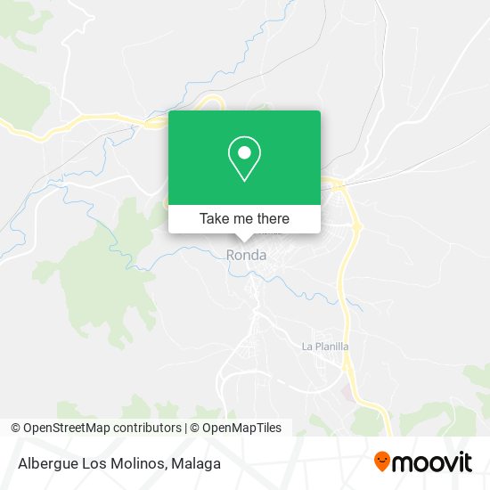 Albergue Los Molinos map