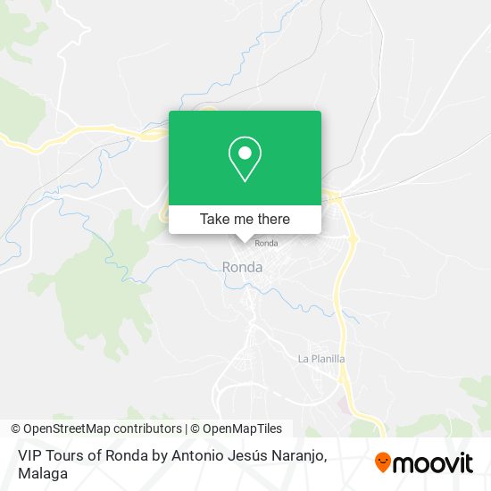 mapa VIP Tours of Ronda by Antonio Jesús Naranjo