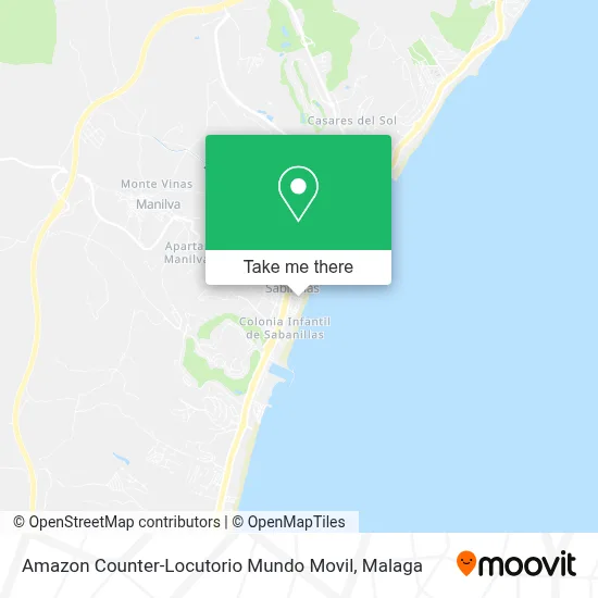 Amazon Counter-Locutorio Mundo Movil map