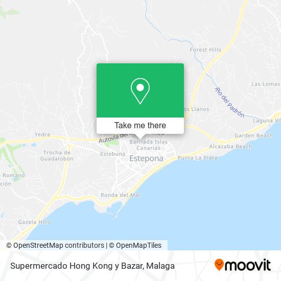 Supermercado Hong Kong y Bazar map