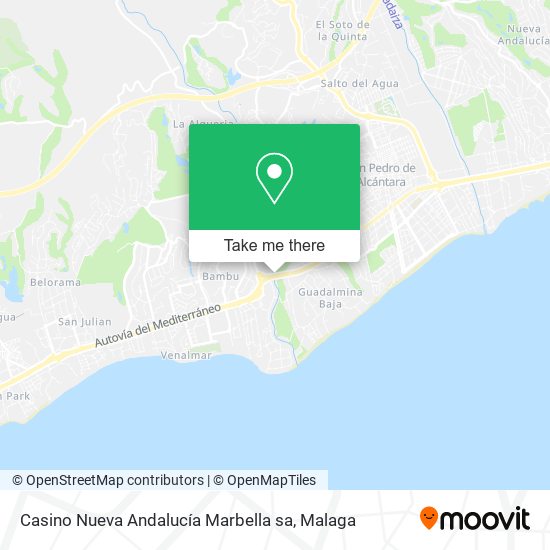 mapa Casino Nueva Andalucía Marbella sa