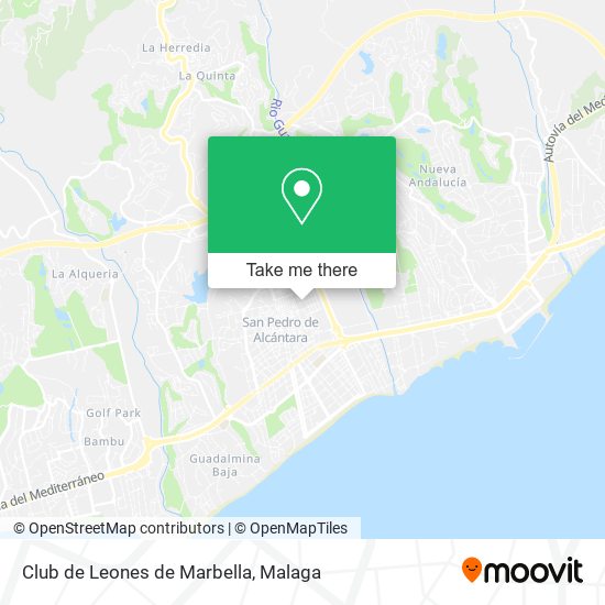 mapa Club de Leones de Marbella