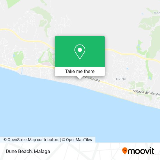 mapa Dune Beach