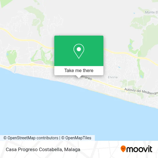 Casa Progreso Costabella map