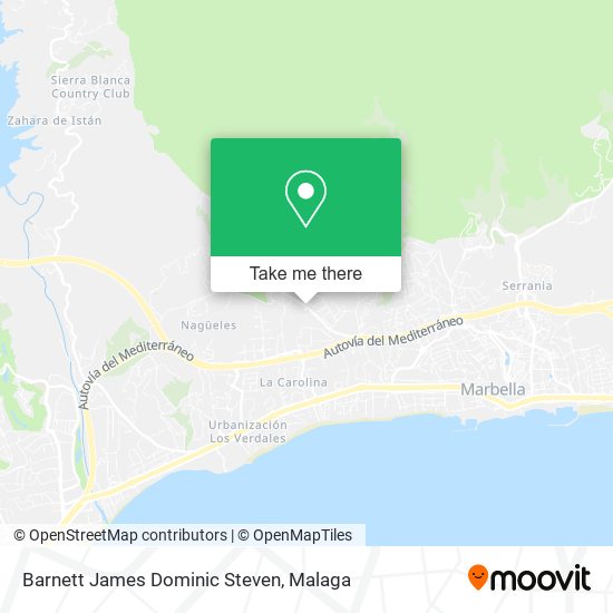 Barnett James Dominic Steven map