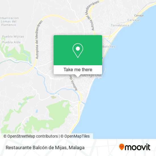 Restaurante Balcón de Mijas map