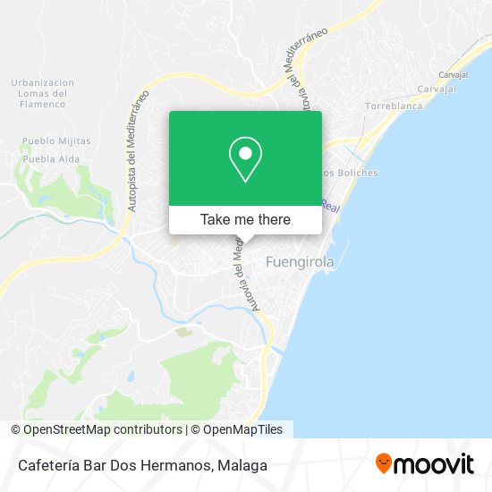 Cafetería Bar Dos Hermanos map