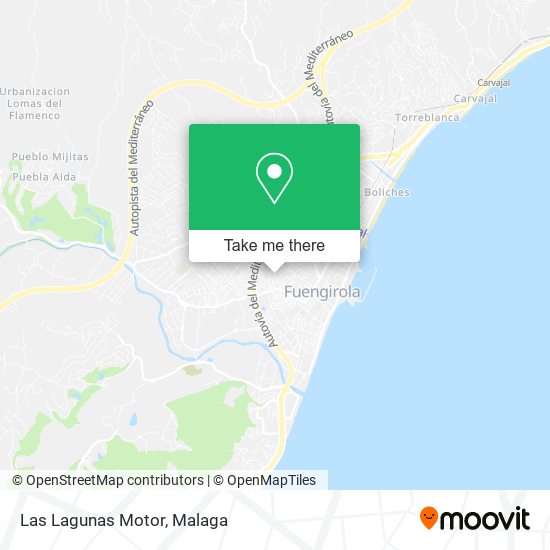 Las Lagunas Motor map