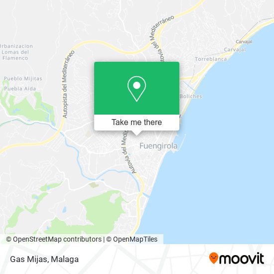 Gas Mijas map