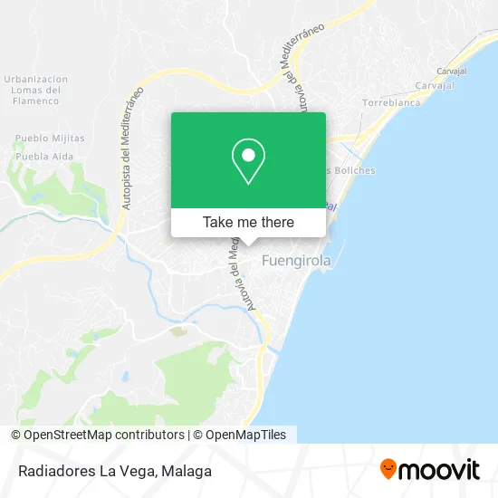 Radiadores La Vega map